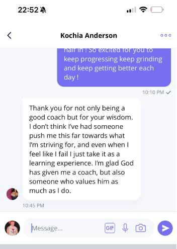 Kochia Anderson — message about wisdom and faith